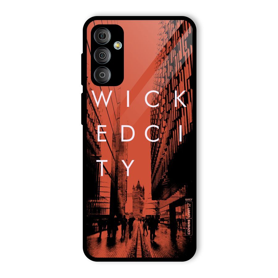 Wicked City Glass Back Case for Galaxy F23