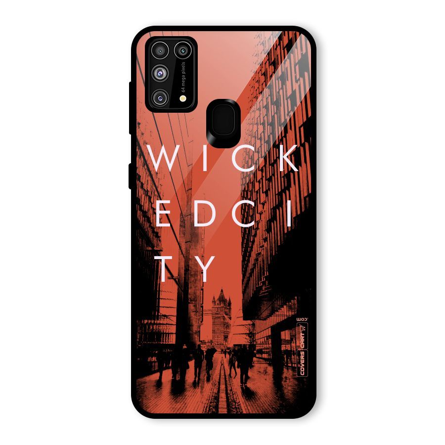 Wicked City Glass Back Case for Galaxy F41