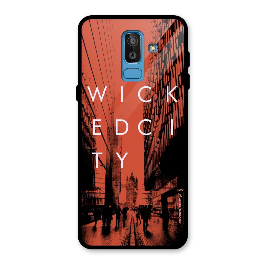 Wicked City Glass Back Case for Galaxy J8