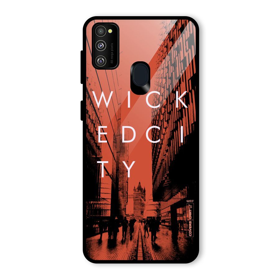 Wicked City Glass Back Case for Galaxy M30s