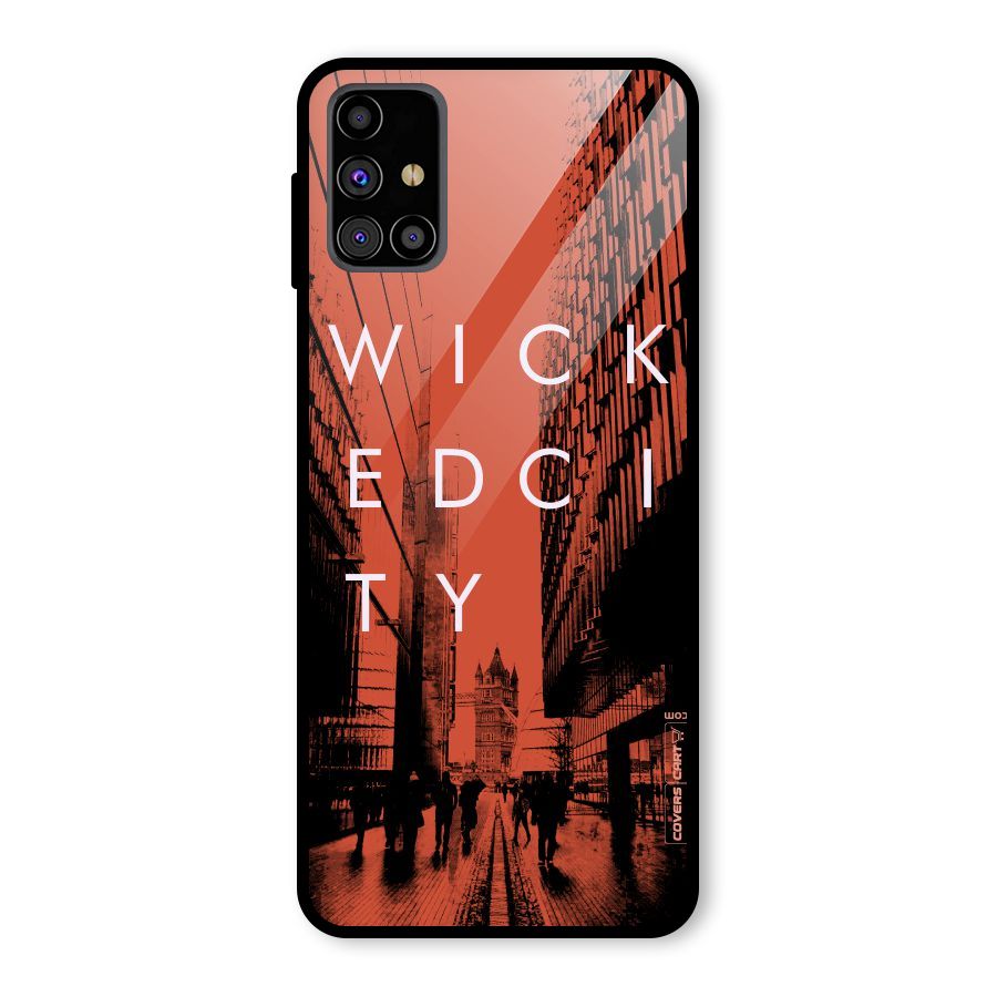 Wicked City Glass Back Case for Galaxy M31s