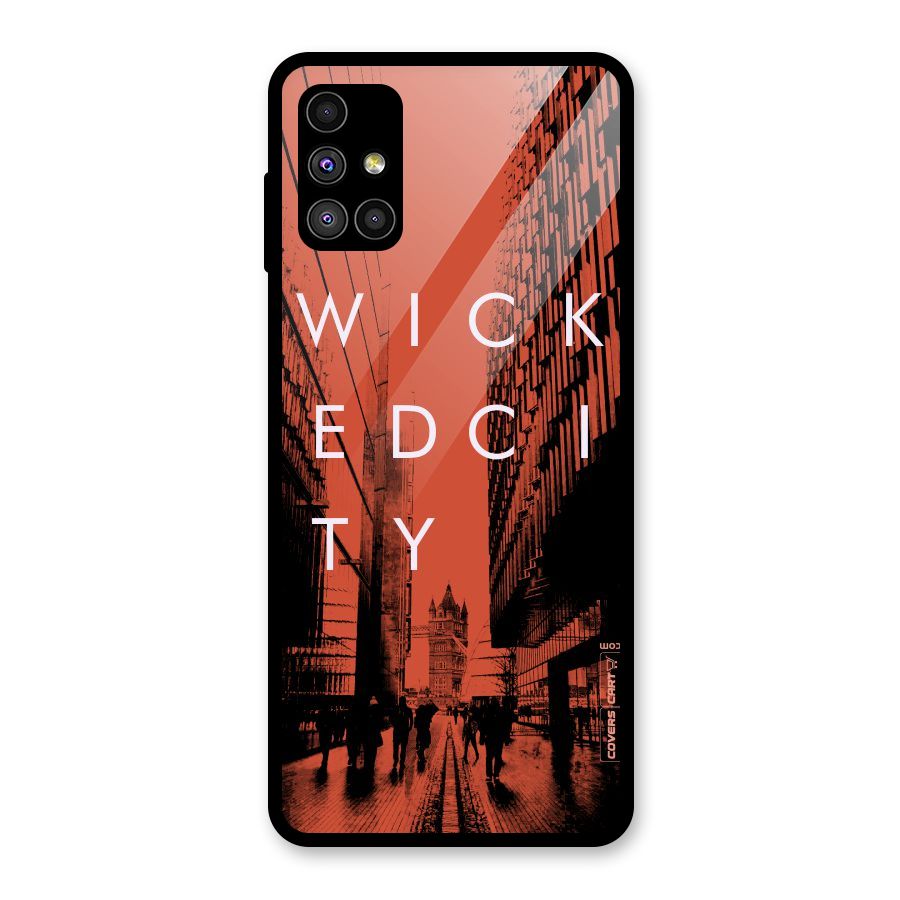 Wicked City Glass Back Case for Galaxy M51