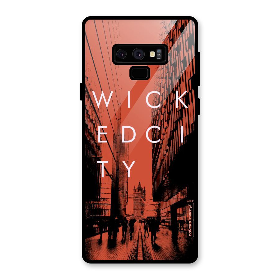 Wicked City Glass Back Case for Galaxy Note 9