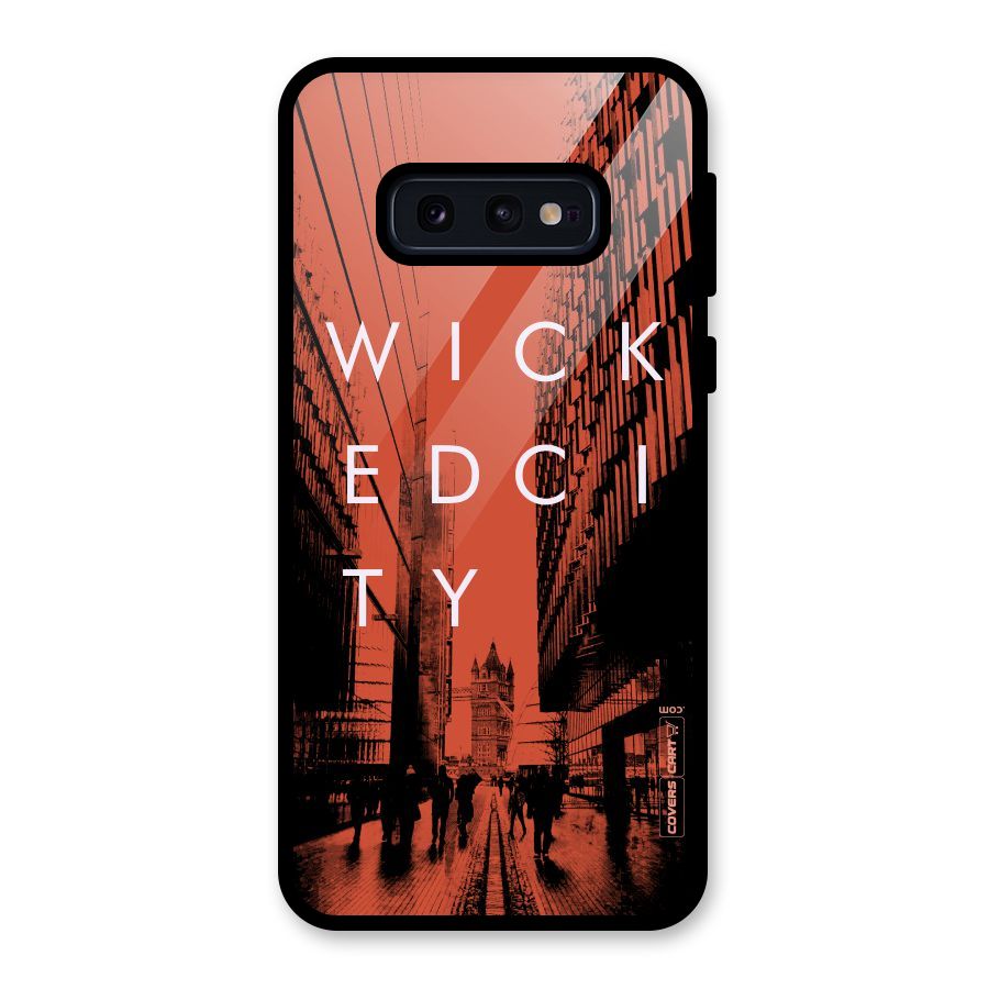 Wicked City Glass Back Case for Galaxy S10e