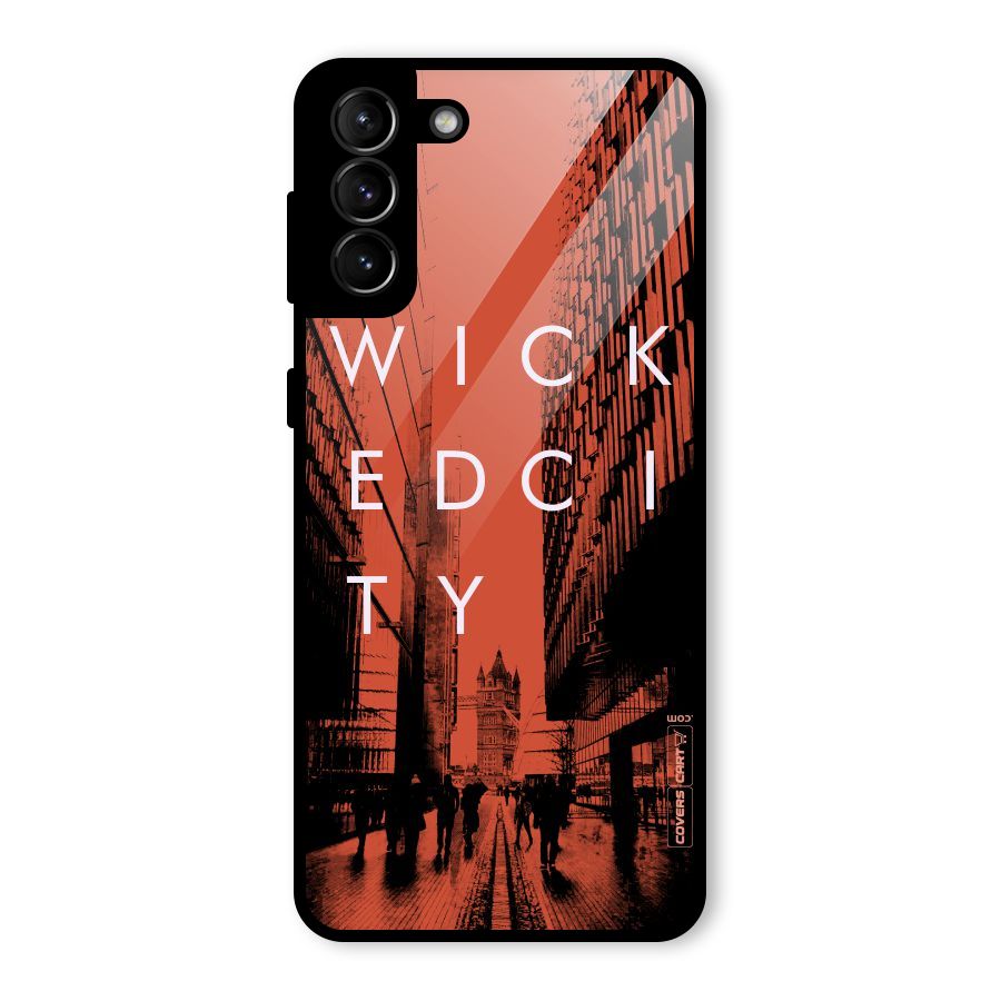 Wicked City Glass Back Case for Galaxy S21 Plus