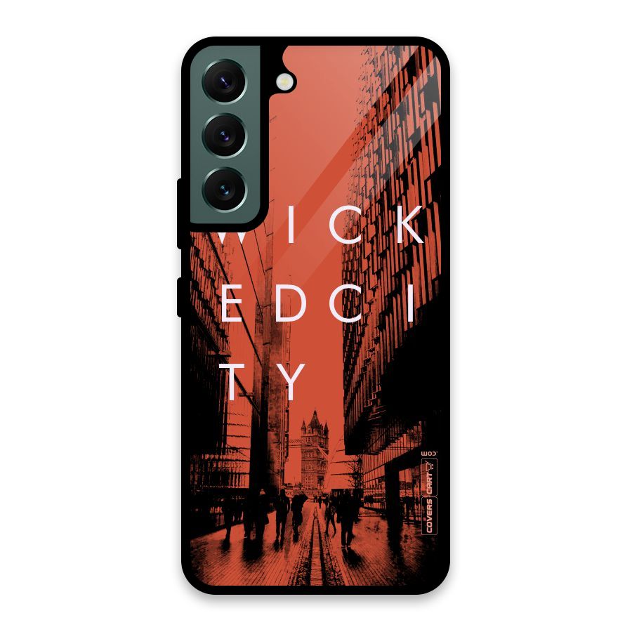 Wicked City Glass Back Case for Galaxy S22 5G