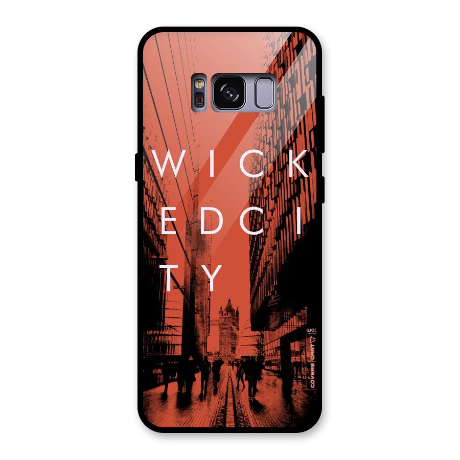 Wicked City Glass Back Case for Galaxy S8
