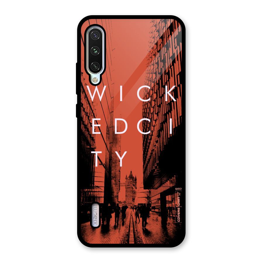 Wicked City Glass Back Case for Mi A3