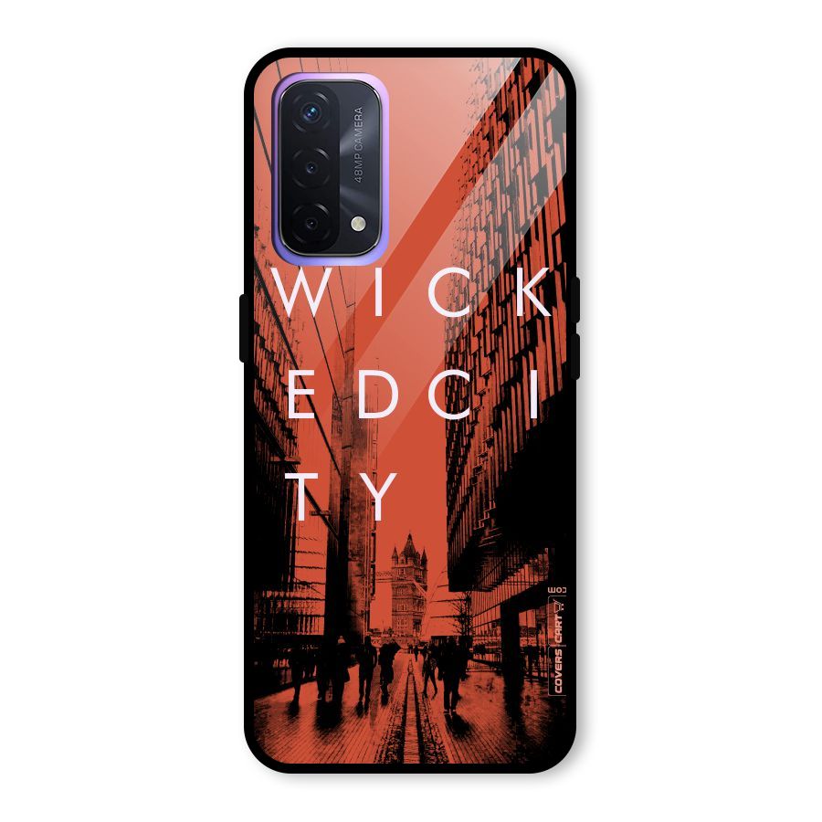 Wicked City Glass Back Case for Oppo A74 5G