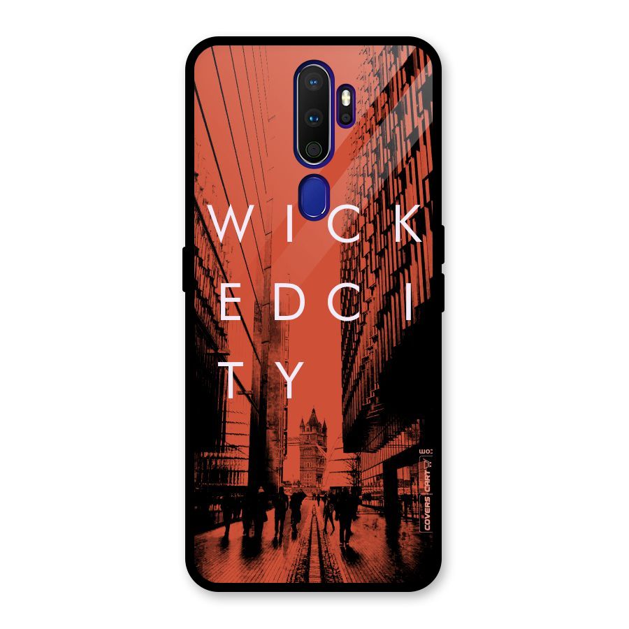 Wicked City Glass Back Case for Oppo A9 (2020)
