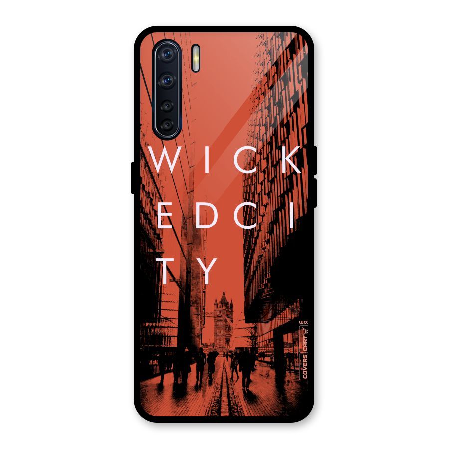 Wicked City Glass Back Case for Oppo F15