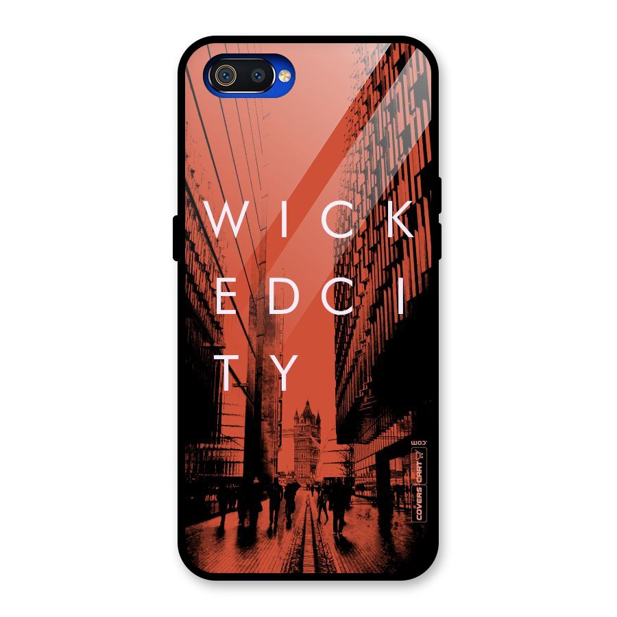 Wicked City Glass Back Case for Realme C2