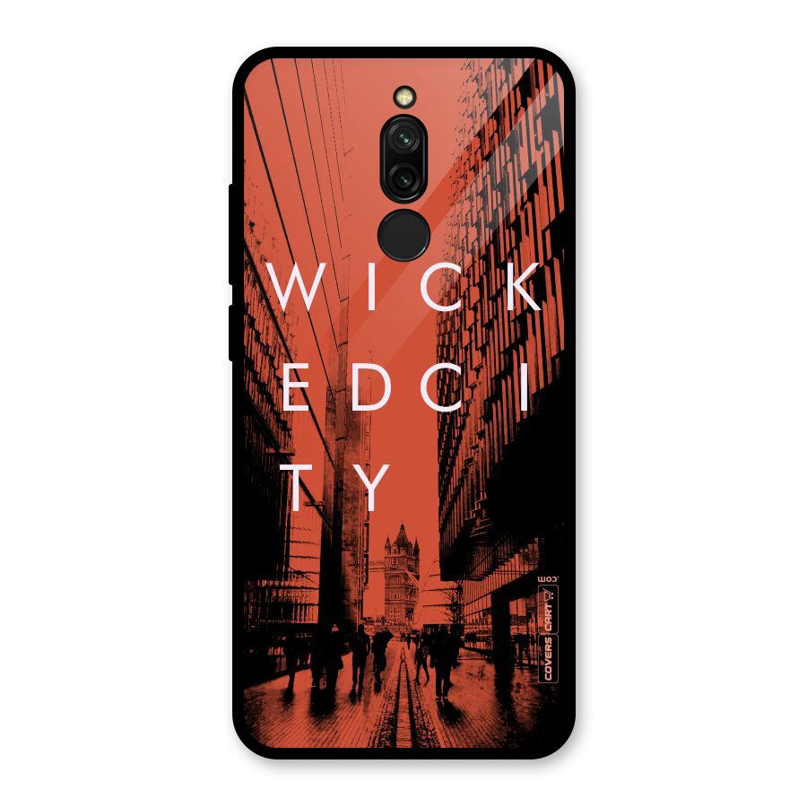 Wicked City Glass Back Case for Redmi 8
