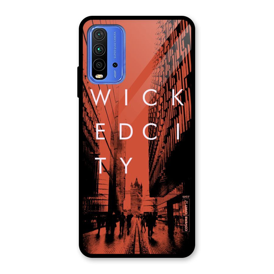 Wicked City Glass Back Case for Redmi 9 Power