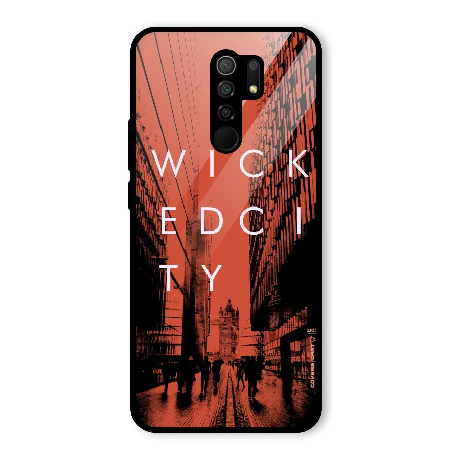 Wicked City Glass Back Case for Redmi 9 Prime