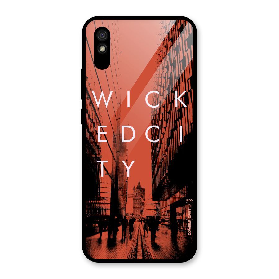 Wicked City Glass Back Case for Redmi 9i