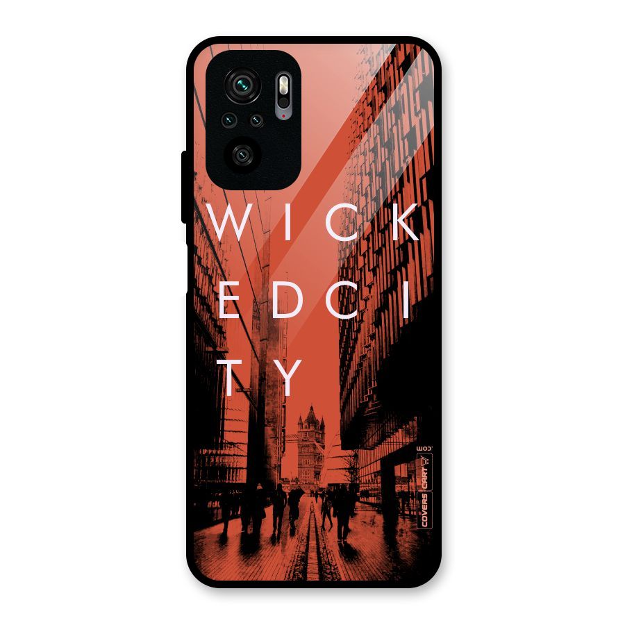 Wicked City Glass Back Case for Redmi Note 10S