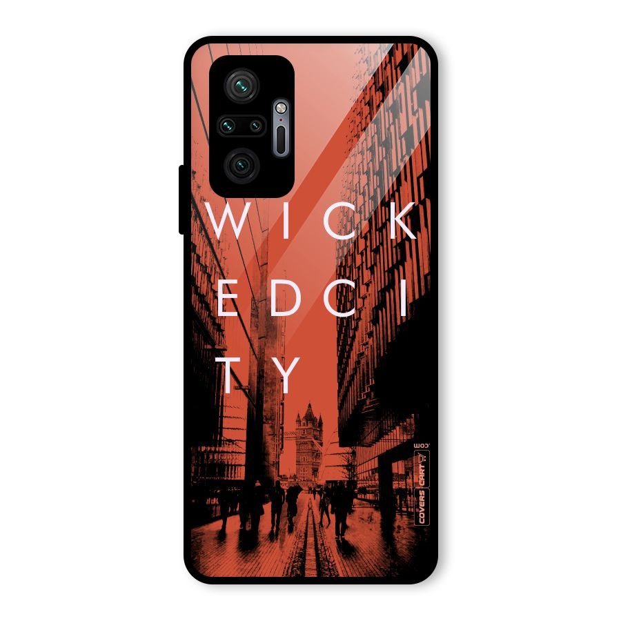 Wicked City Glass Back Case for Redmi Note 10 Pro Max