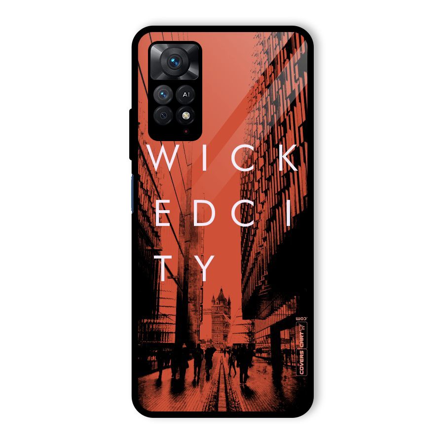 Wicked City Glass Back Case for Redmi Note 11 Pro