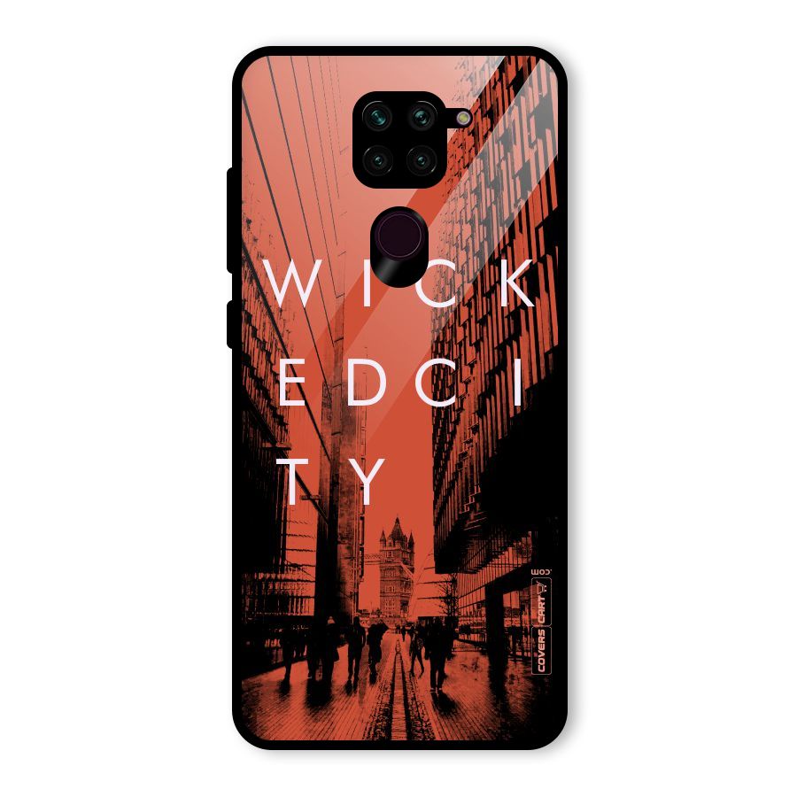 Wicked City Glass Back Case for Redmi Note 9