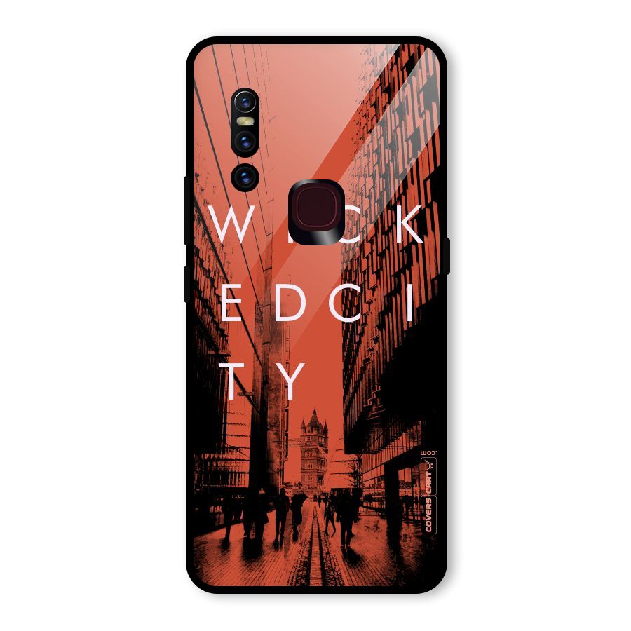 Wicked City Glass Back Case for Vivo V15