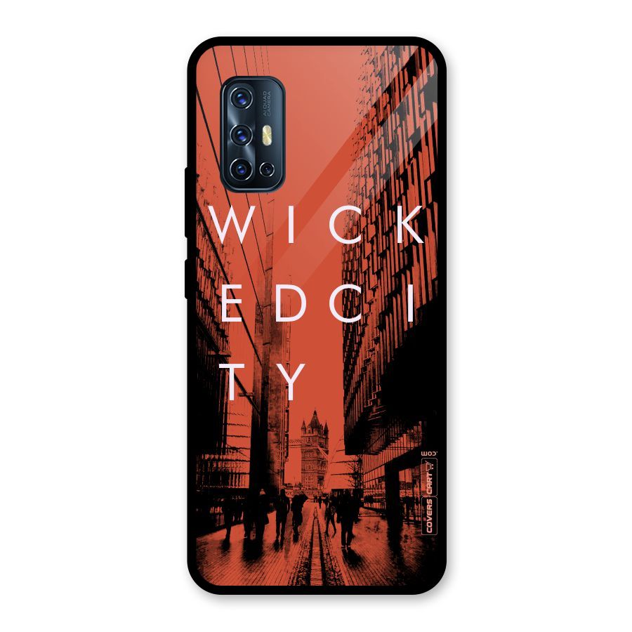 Wicked City Glass Back Case for Vivo V17