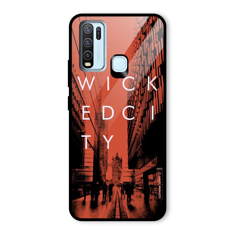 Wicked City Glass Back Case for Vivo Y30