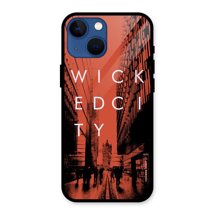 Wicked City Glass Back Case for iPhone 13 Mini
