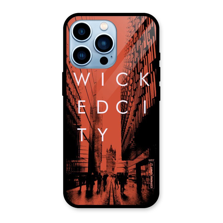 Wicked City Glass Back Case for iPhone 13 Pro