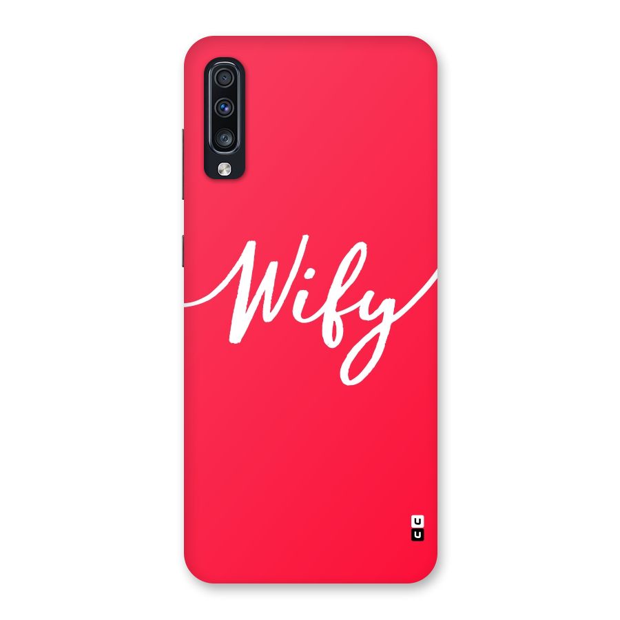 Wify Back Case for Galaxy A70