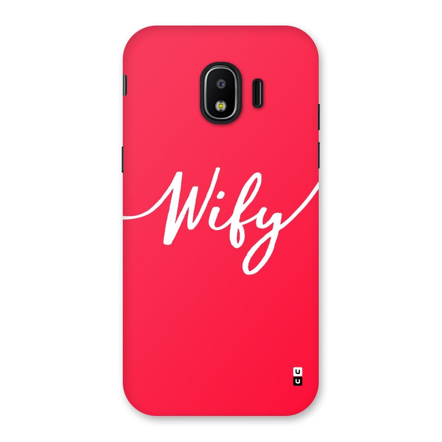 Wify Back Case for Galaxy J2 Pro 2018