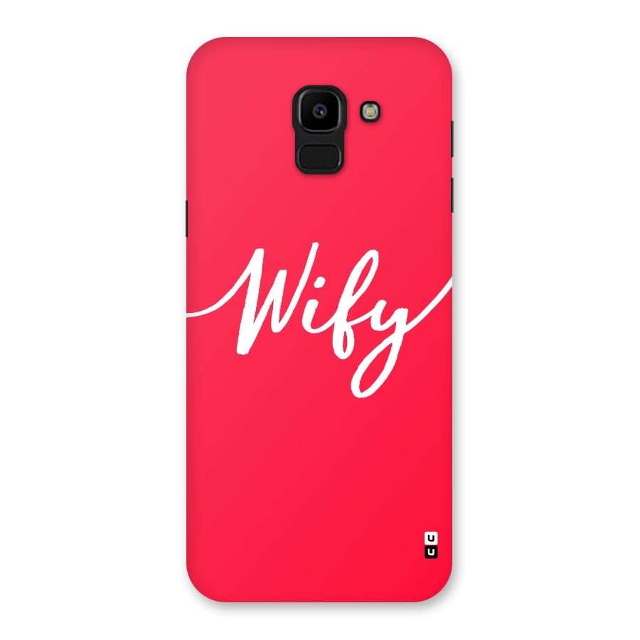 Wify Back Case for Galaxy J6