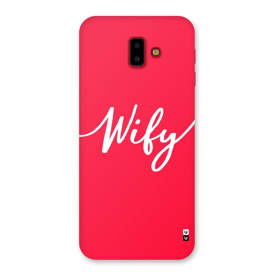 Wify Back Case for Galaxy J6 Plus