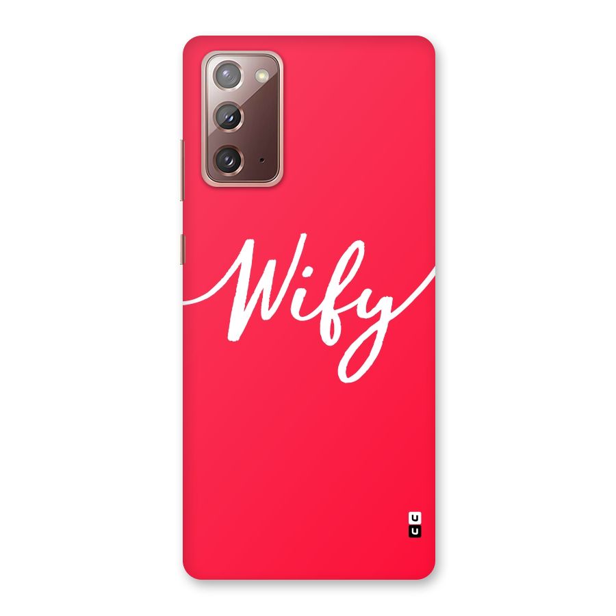 Wify Back Case for Galaxy Note 20