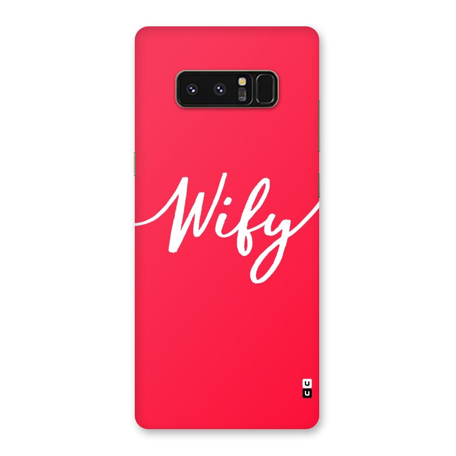 Wify Back Case for Galaxy Note 8
