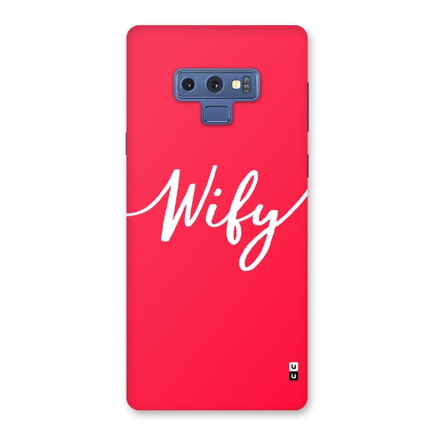 Wify Back Case for Galaxy Note 9