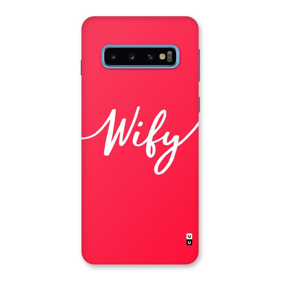 Wify Back Case for Galaxy S10