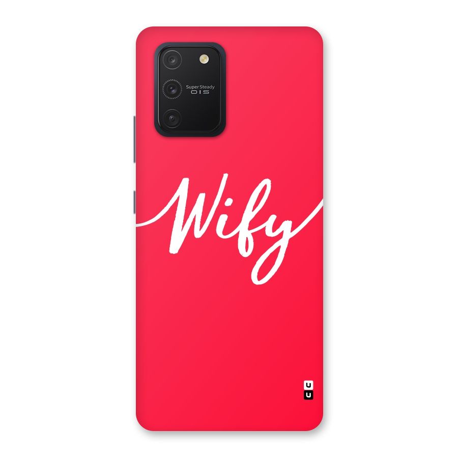 Wify Back Case for Galaxy S10 Lite