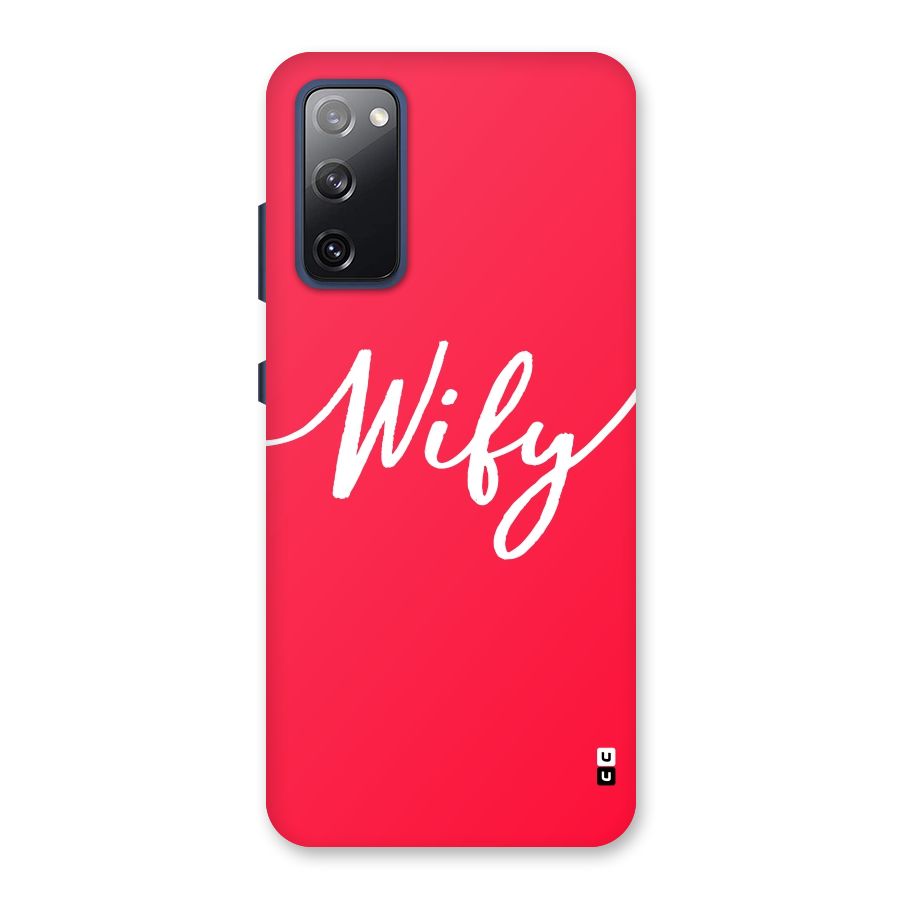 Wify Back Case for Galaxy S20 FE