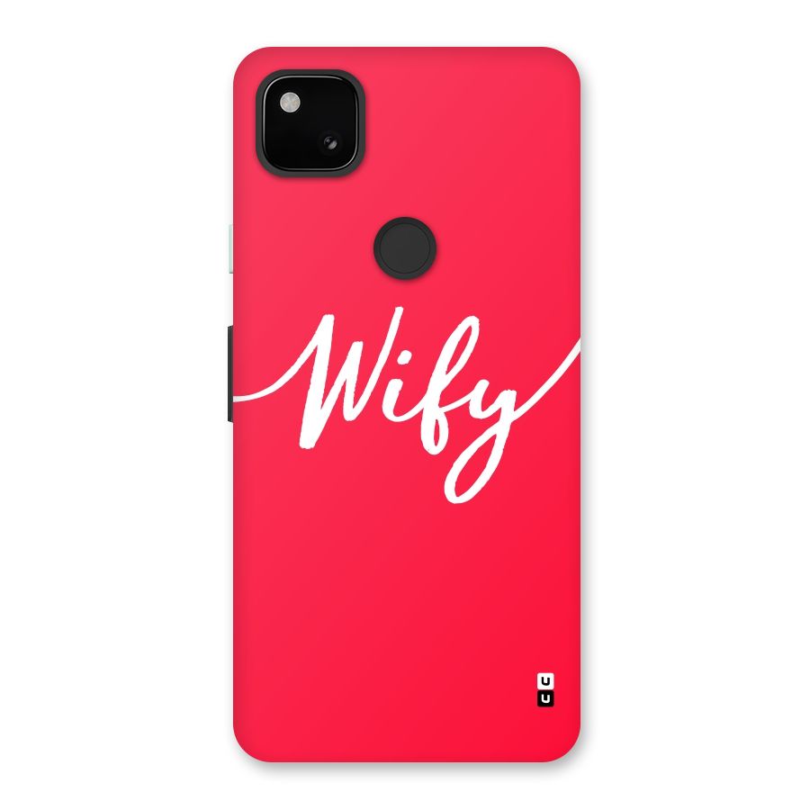 Wify Back Case for Google Pixel 4a