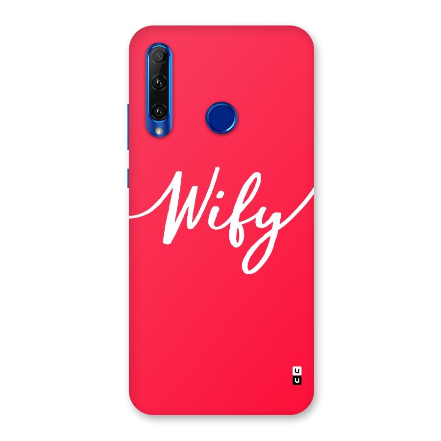 Wify Back Case for Honor 20i