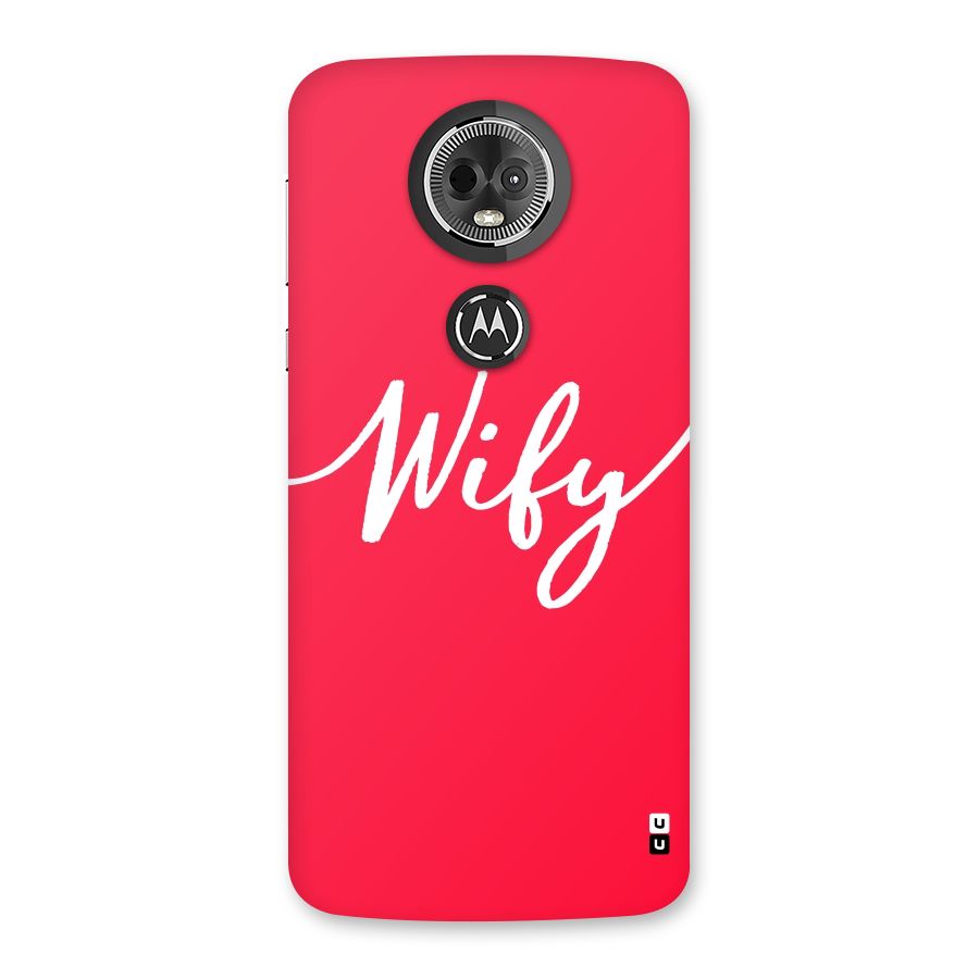 Wify Back Case for Moto E5 Plus