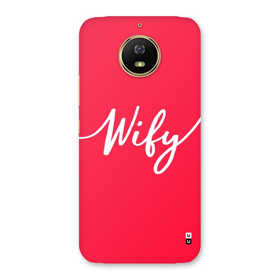 Wify Back Case for Moto G5s