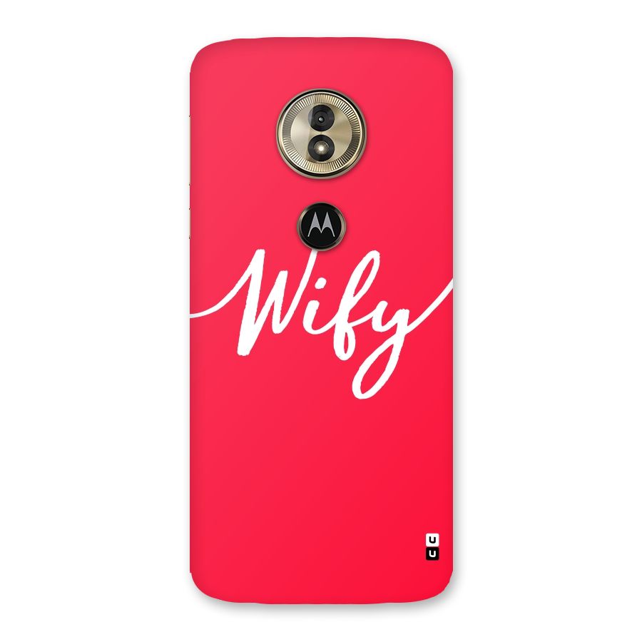 Wify Back Case for Moto G6 Play