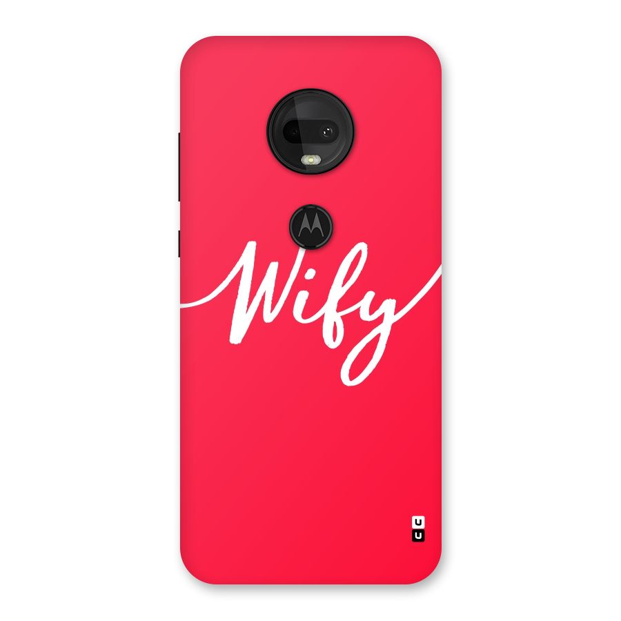 Wify Back Case for Moto G7