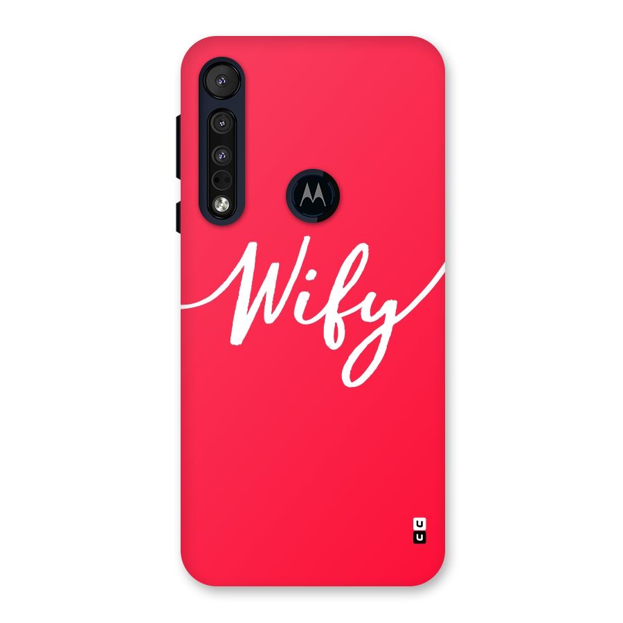 Wify Back Case for Motorola One Macro