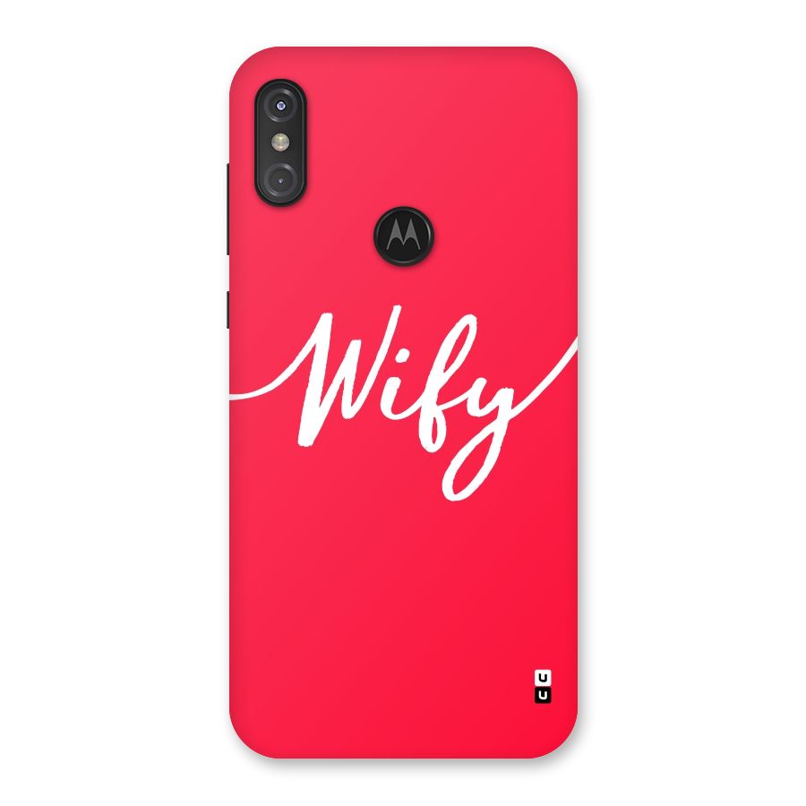 Wify Back Case for Motorola One Power
