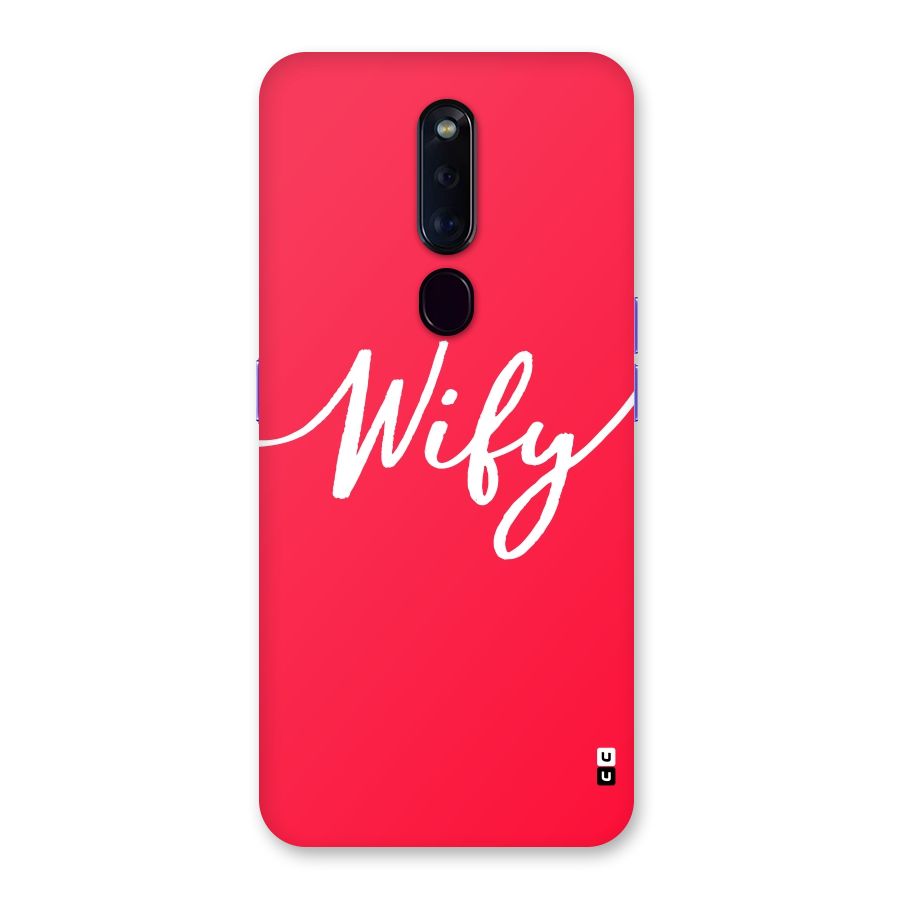 Wify Back Case for Oppo F11 Pro