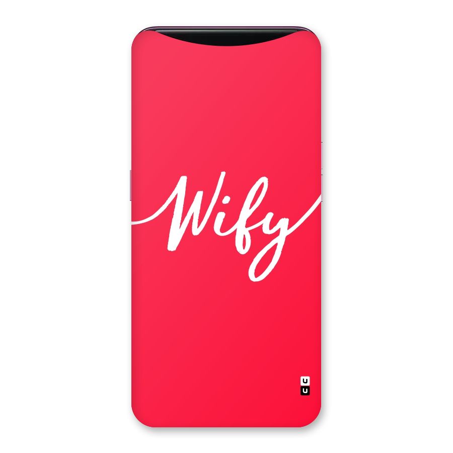 Wify Back Case for Oppo Find X