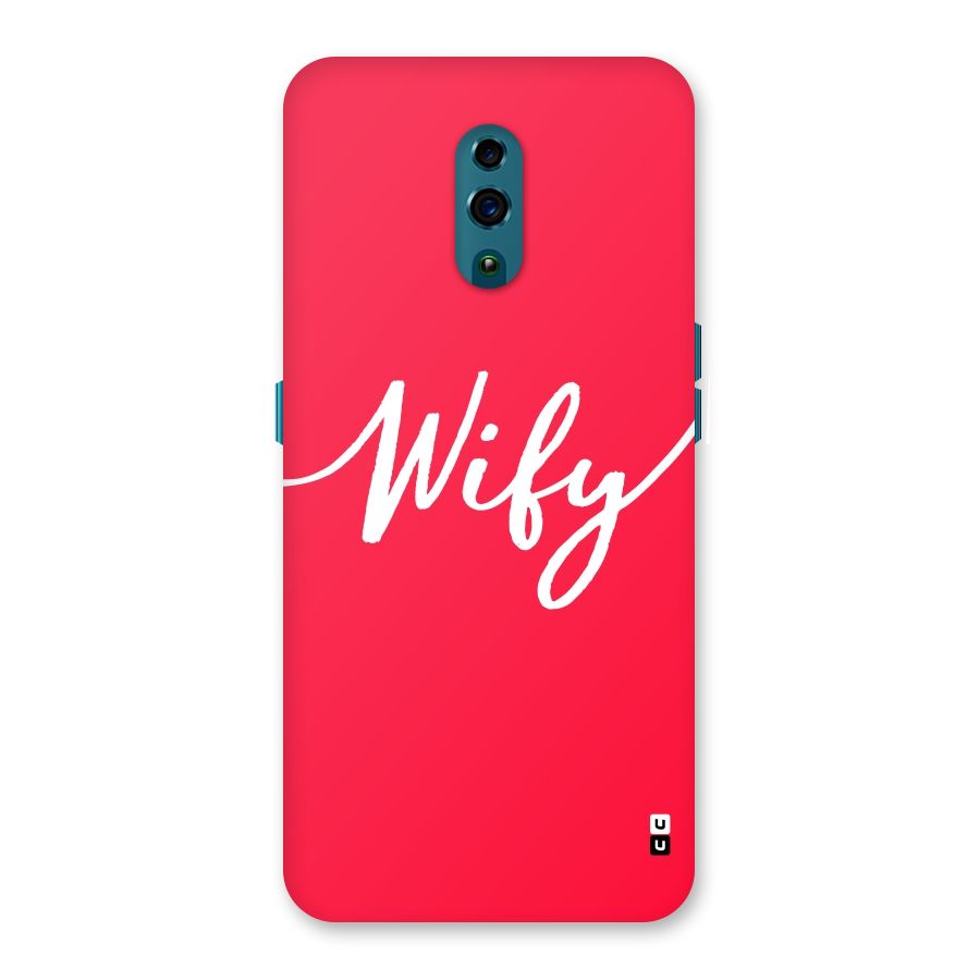 Wify Back Case for Oppo Reno